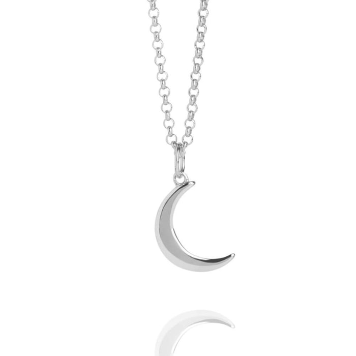 Colar Lua Crescente Prata 950 (0)