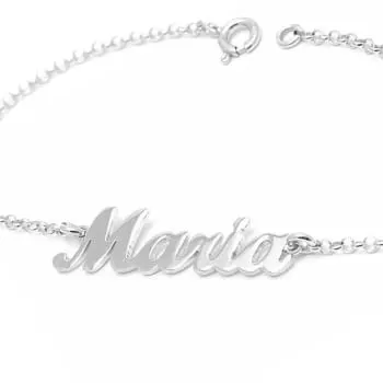 Pulseira com Nome Personalizado Prata (0)
