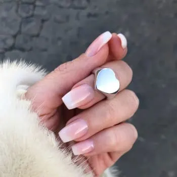 Anel de Coração Gravado em Prata 950 (0)