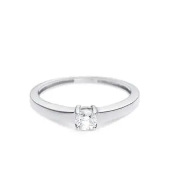 Anel Eleganc em Prata 950 com Pedra 4 mm (0)