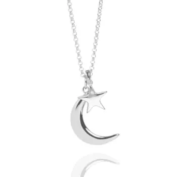 Colar de Lua e Estrela Prata 950 (0)
