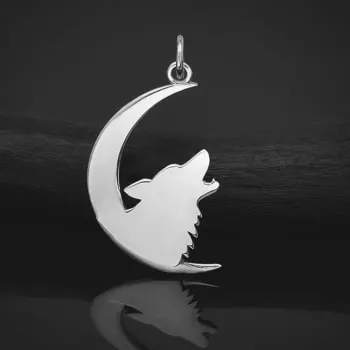 Pingente de Lobo Prata 950 (0)