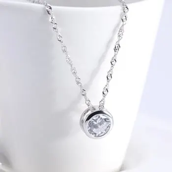 Colar Ponto de Luz com Singapura 40 cm Prata 925 (0)