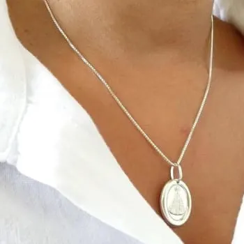 Colar Nossa Senhora Prata 925 (0)