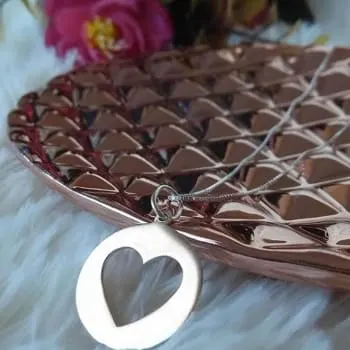 Corrente de Prata Feminina com Pingente de Coração (0)