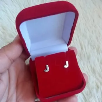 Brinco de Letra Prata 950 Personalizada (0)