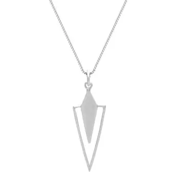 Colar com Pingente de Triangulo em Prata 950 (0)