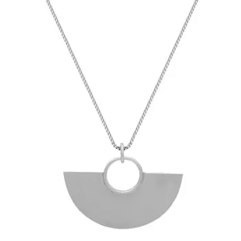 Colar Meio Círculo Grande em Prata 950 (0)