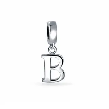 Berloque de Letra Prata 950 - B (0)