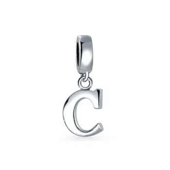 Berloque de Letra Prata 950 - C (0)