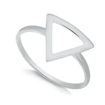 Anel Triângulo Geométrico em Prata 950 (0)
