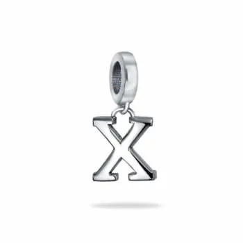Berloque de Letra Prata 950 - X (0)