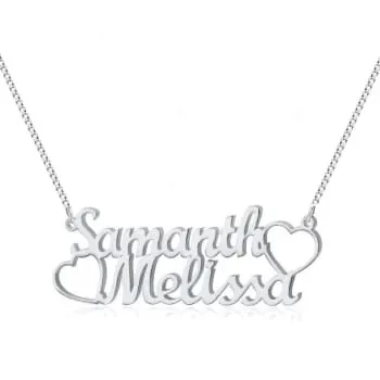 Colar Nome Namorados Personalizado Prata 925 (0)