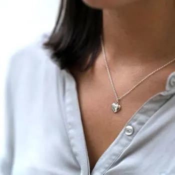 Colar de Coracao Prata 925 (0)